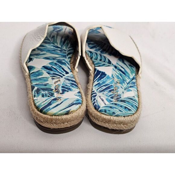 J. McLaughlin Aries White Leather Scalloped Sandals Size 6 - Picture 4 of 7